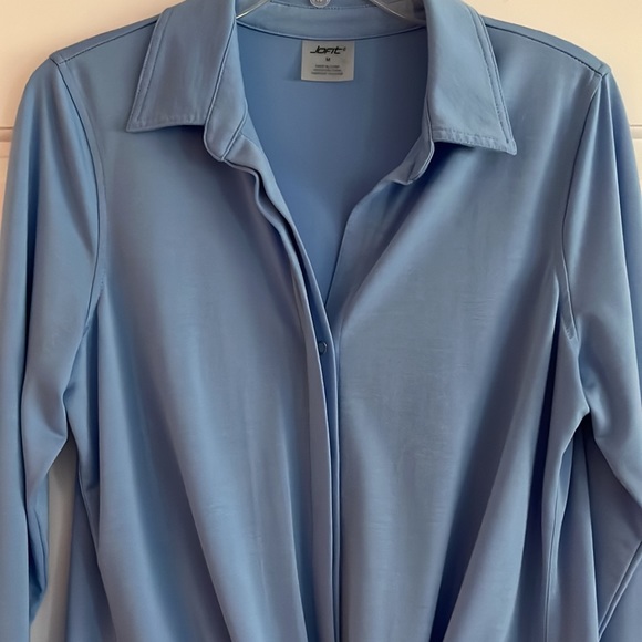 JoFit Tie Front Long Sleeve Athletic Top - Picture 3 of 8